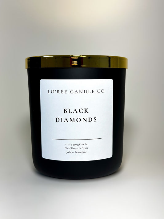 Black Diamonds Candle